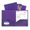 C-Line Products Two-Pocket Heavyweight Poly Portfolio Folder, Purple, 25PK 33959 - alternate 2